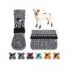 Sided Grip Dog Socks for Small Medium Large Dogs with Traction Control on Hardwood Floors