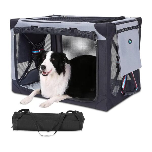 Sided Mat, Detachable Storage Bags, and Sturdy Metal Frame for Durable Pet Care