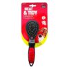 Sided Pet Brush for Medium to Large Dogs and Cats Removes Knots and Tangles