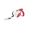 Silent and Durable Nylon Tape Dog Lead with Red Color and Small Size for Pet Owner