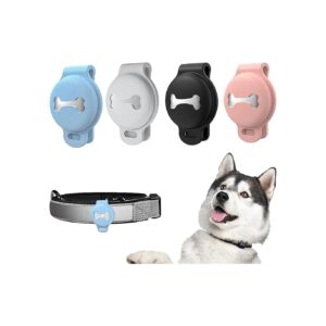 Silicone Airtag Case for Pet Collar with Air Tag Clip for Cats and Dogs