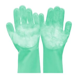 Silicone Cat Hair Remover Gloves with Enhanced Five Finger Design for Dog and Cat Owners