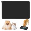 Silicone Dog Food Mat Non-Slip Waterproof Pet Feeding Mat for Cats and Dogs L 47 30