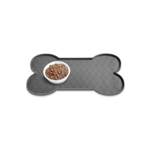 Silicone Dog Food Tray with Raised Edge and Waterproof Technology for Small Animals