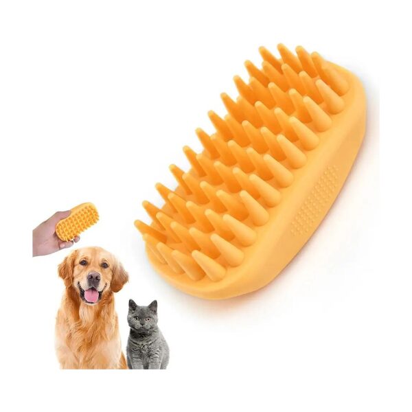 Silicone Dog Grooming Brush for Pet Shampoo Massage and Bathing