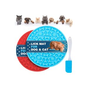 Silicone Dog Lick Mats for Anxiety Relief and Easy Cleaning