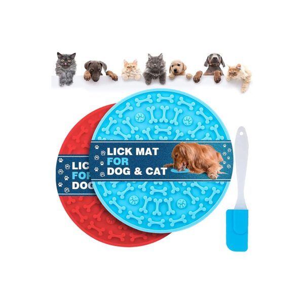 Silicone Dog Lick Mats for Anxiety Relief and Easy Cleaning