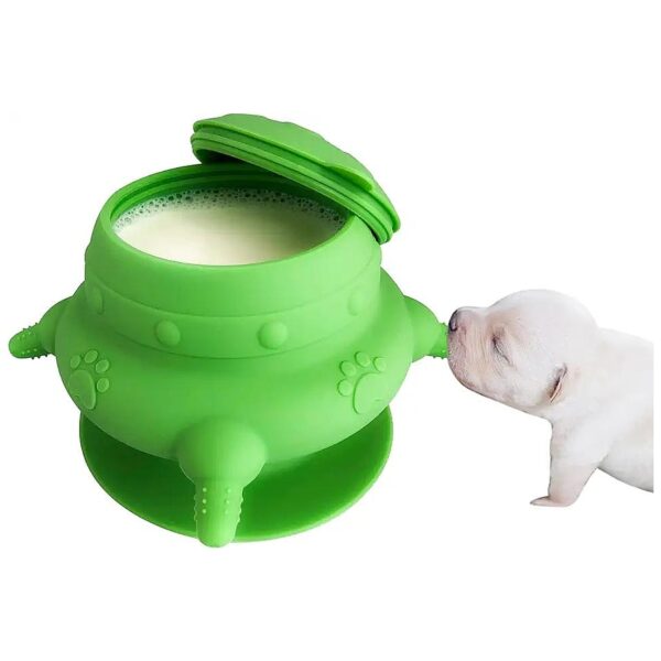 Silicone Feeder Bowl for Multiple Pets including Kittens, Puppies, and Small Breeds