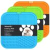 Silicone Lick Mats for Dogs and Cats with Suction Cups for Anxiety Relief and Boredom