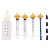 Silicone Nipples and Syringes Feeding Bottle for Small Dog and Cat Animals Care