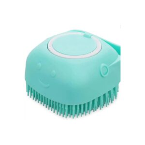 Silicone Pet Brush for Cats and Dogs with Shampoo Dispenser and Massage Function