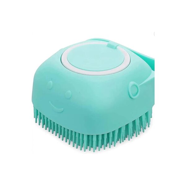 Silicone Pet Brush for Cats and Dogs with Shampoo Dispenser and Massage Function