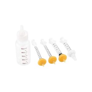 Silicone Pet Feeding Nipples with Replacement Mini Syringes for Kitty and Puppy