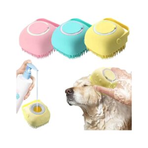 Silicone Pet Massage Bath Brush for Gentle Pet Care