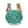 Silicone Pet Slow Feeder Bowl with Suction Cups and Hanging Buckles for Cats and Dogs