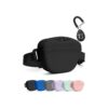 Silicone Treat Pouch with Clicker and Adjustable Waist Belt for Dog Training