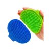 Silky Soft Pet Shampoo Brush for Dogs and Cats with Non-Slip Rubber Handle