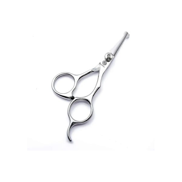 Silver 5-Inch Pet Hair Trimming Scissors with Rounded Safety Tips and Classic Style