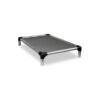 Silver Aluminum Dog Bed with Cordura Nylon and Smoke Finish