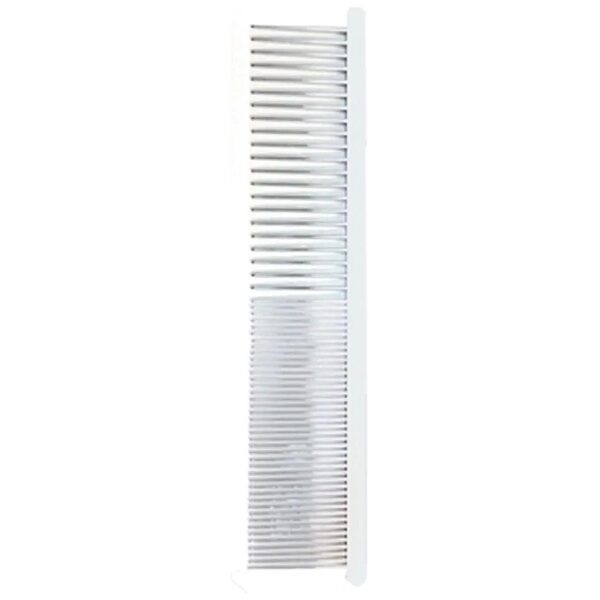 Silver Comb for Thick Hair with 25 Long Tines and Fine Teeth