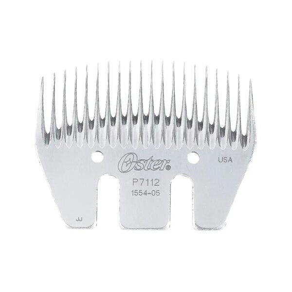 Silver Large Comb for All Hair Types with Heat-Treated Metal Construction for Long Life