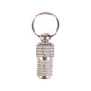 Silver Metal Dome Id Tag for Cats with Fuller Address Tube Insert