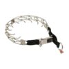 Silver Stainless Steel Prong Collar for Labrador with Adjustable Size for Comfort