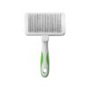 Silver and White Pet Grooming Brush for Deshedding Fur