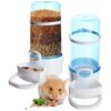 Simple Food and Water Dispenser, Pet Feeder and Waterer, 16