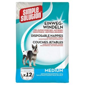 Simple Solution for Female Dogs in Heat Discreet and Comfortable Diapers Medium