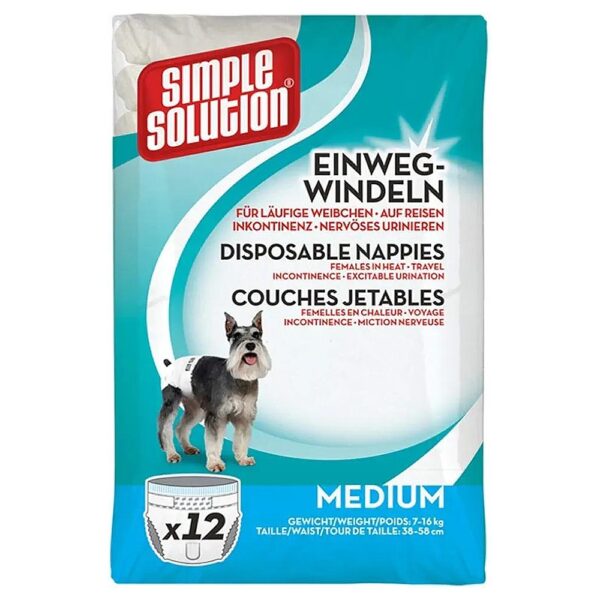 Simple Solution for Female Dogs in Heat Discreet and Comfortable Diapers Medium