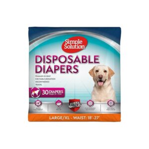 Simple and Effective Disposable Diapers for Female Dogs with Wetness Indicator