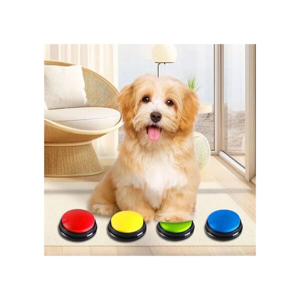 Simple and Effective Dog Training Solution with 4 Color Voice Buttons