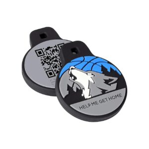 Simple and Secure Silicone Dog Tag with Dual Layer Microchip Protection