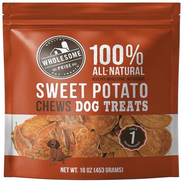 Single Ingredient Sweet Potato Chews for Gluten Free, Vegan Pups