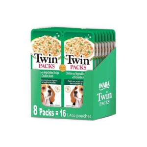 Single-Serve Pouches of Chicken and Vegetable Broth for Dogs