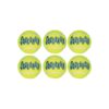 Six Pack of Large Air Squeaker Tennis Ball Dog Toys for Play