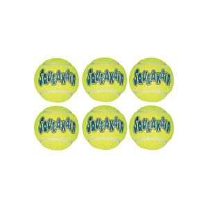 Six Pack of Large Air Squeaker Tennis Ball Dog Toys for Play