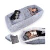 Sized Dog Bed for Kids Adults and Dogs, 2-in-1 Foldable, Portable, Folding Floor Bed