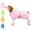 Sized Dogs with Reflective Strips and Adjustable Fit for Rainy Days