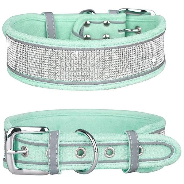 Sized Female Dogs with Green Bling Diamond Design