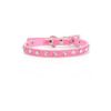 Sized Pet Rhinestone Dog Collar with Adjustable Sizing and 11-14 Clear Crystals