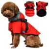 Sized Wag-Worthy Waterproof Dog Winter Coat with Harness and Reflective Strip