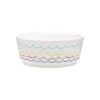 Sketched Wave Ceramic Food and Water Bowl for Small to Medium Breed Dogs