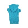 Sky Blue Classic Dog Sweater for Large Breeds with Hood and Cotton Lining