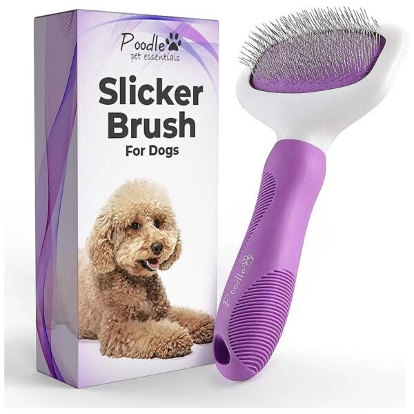 Slicker Brush for Medium to Long Haired Dogs and Cats Grooming