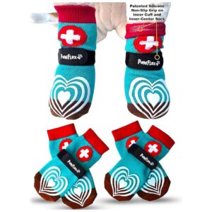 Slip Cotton Dog Socks for Traction and Wound Protection