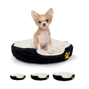 Slip Dog Bed for Small Breeds, Soft, Machine Washable, Easy Access