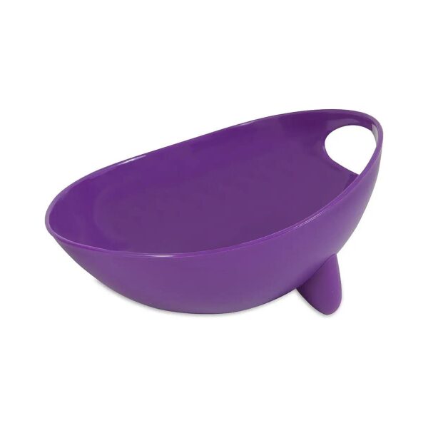 Slip Dog Dish for Large Breed Dogs, Nice HIBISCUS Color