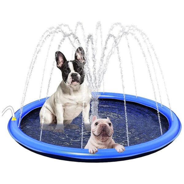 Slip Splash Pad for Large Dogs Providing Fun Water Play